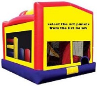 Large bounce house for rent in orange county