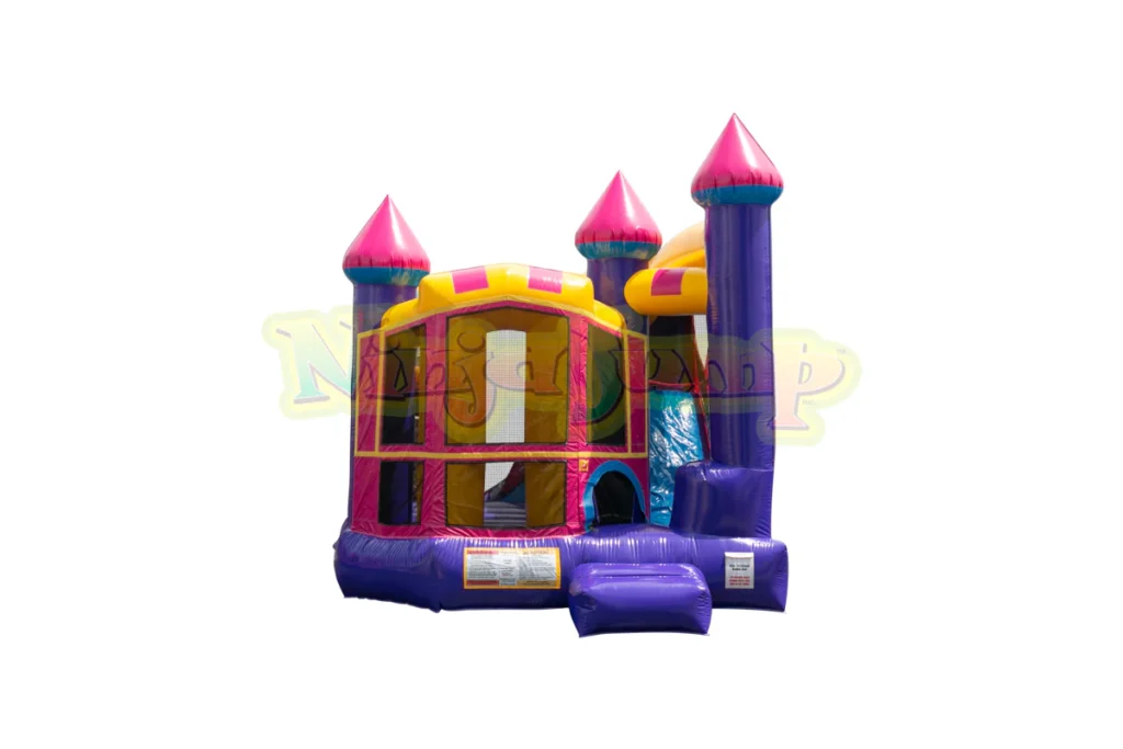 Pink Castle bounce house for rent in oc