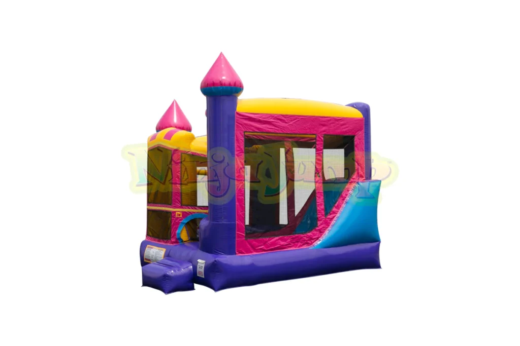 Pink Castle bounce house for rent in oc