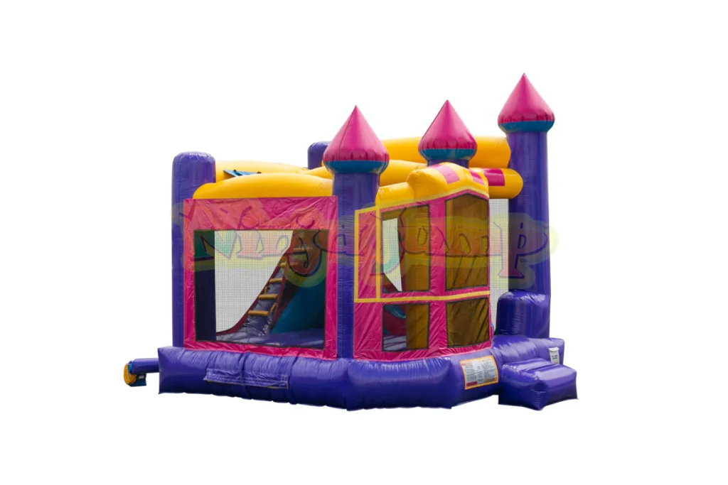 Pink Castle bounce house for rent in oc